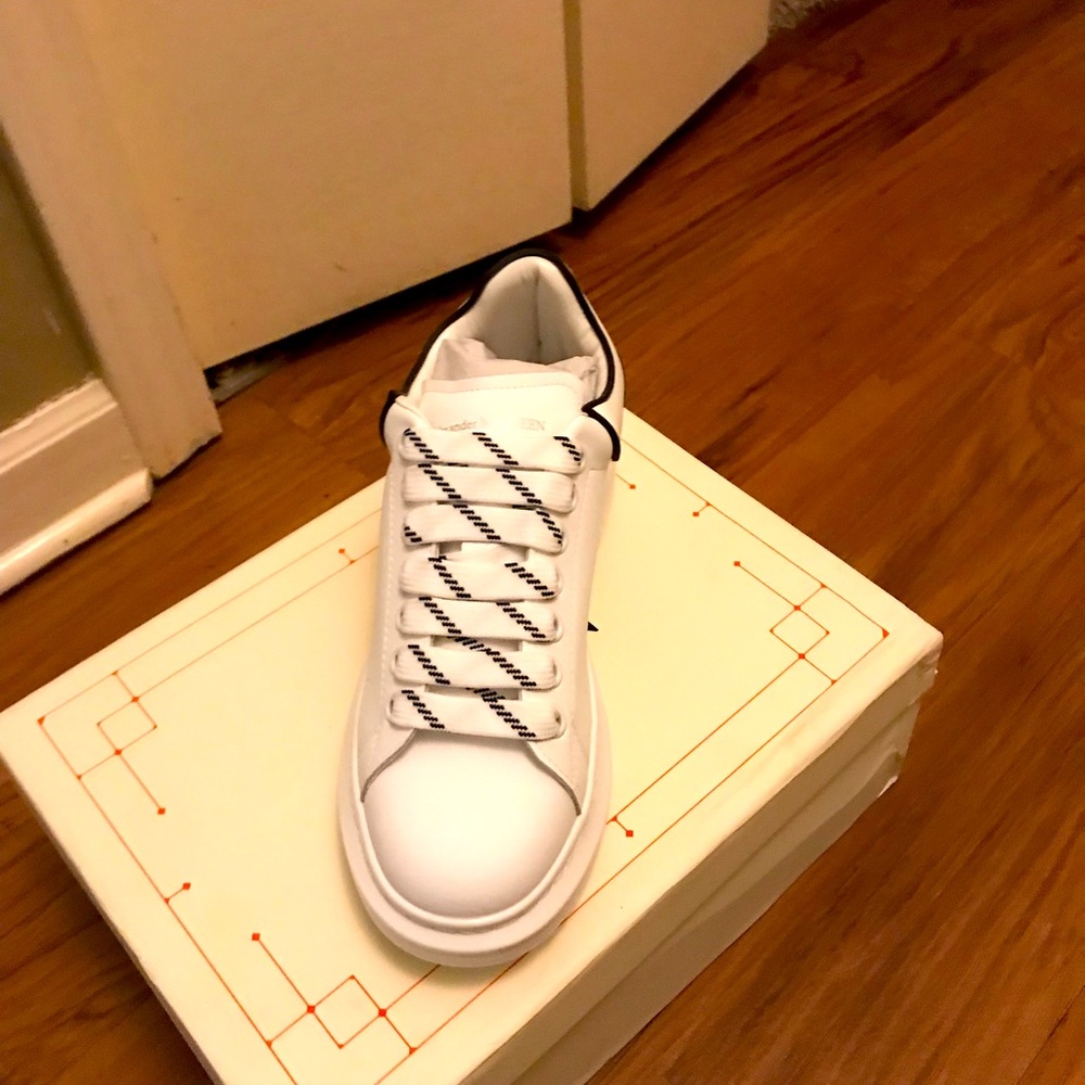 A pair of white Alexander McQueen (authentic) women size 9